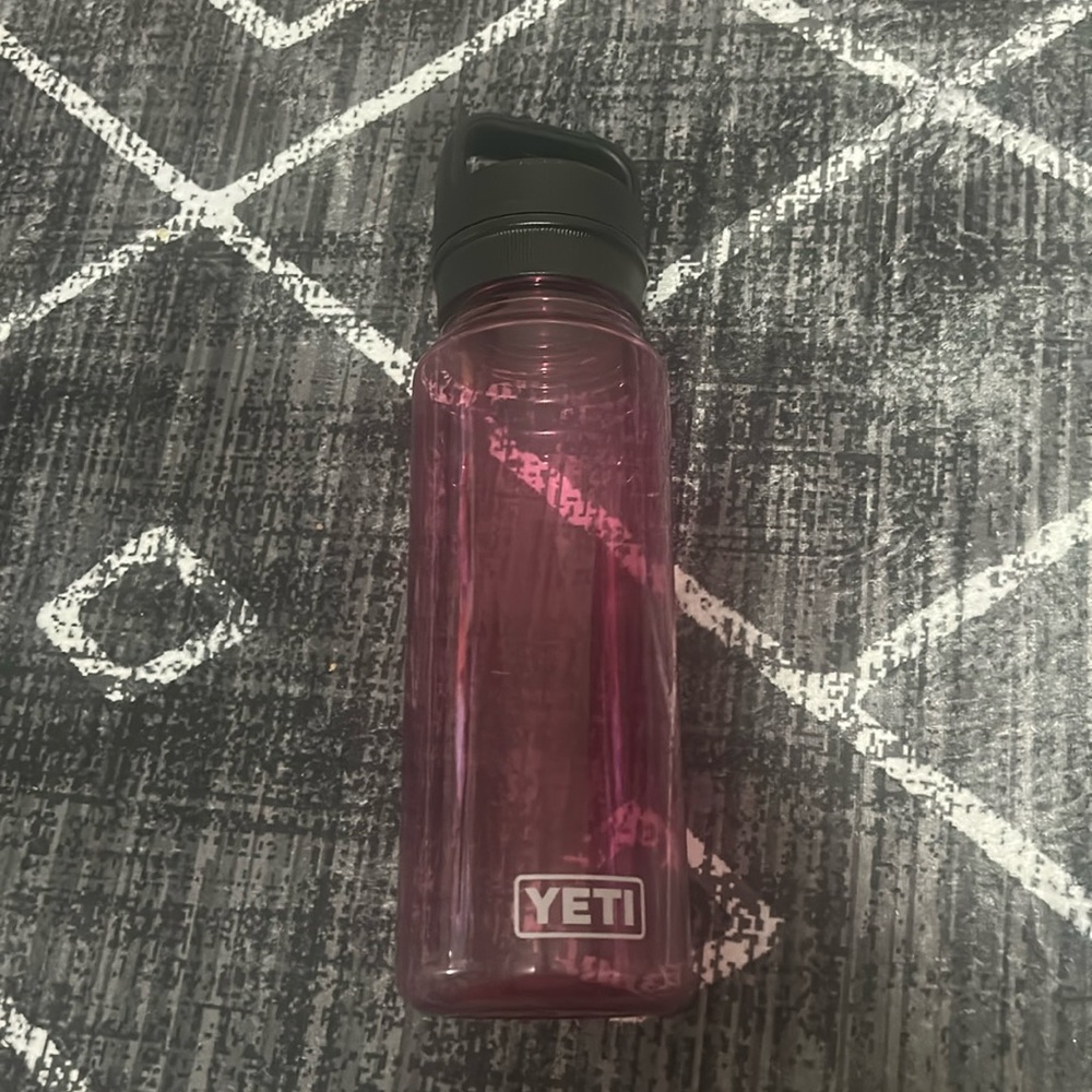 Pink yeti water bottle